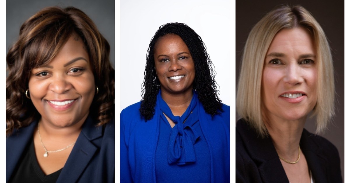 Side-by-side headshots of Lisa Wilkins, Dr. Nicole Porter and Lisa Cook, the three educators named in 2026 as the first Executive Vice Presidents of Student Learning and Success at Peralta Community College District's Berkeley City College, College of Alameda, and Merritt and Laney Colleges. Porter, center, leads the new role at College of Alameda.