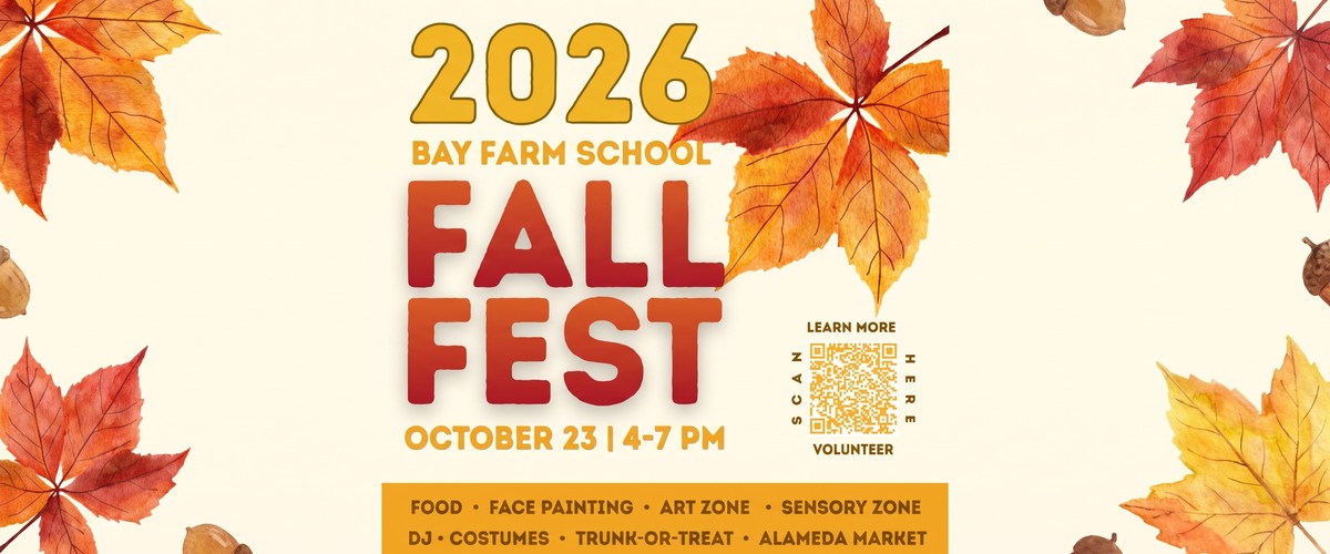 2026 Bay Farm School Fall Fest flyer