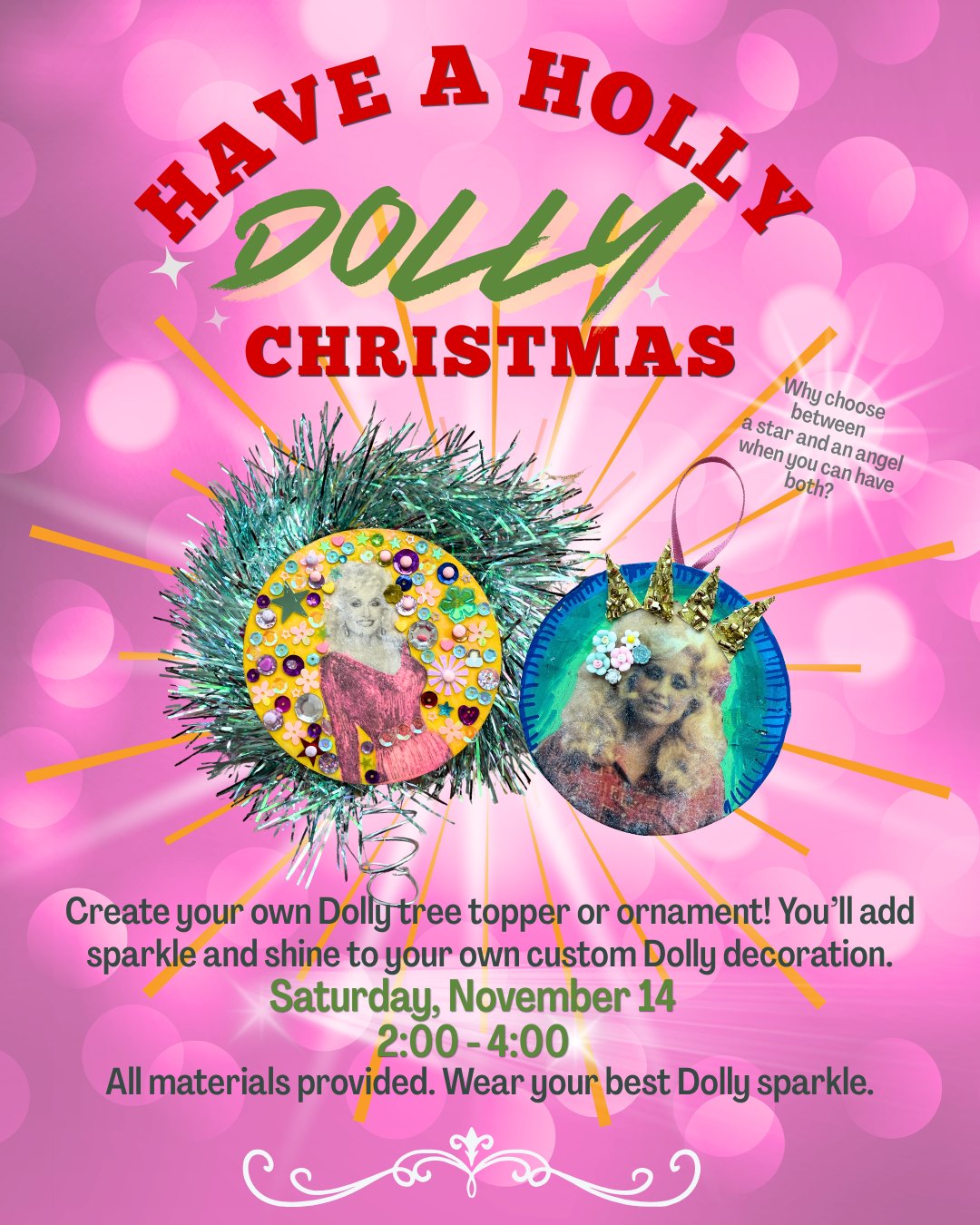 Have a Holly Dolly Christmas: Make a Dolly Parton Tree Topper
